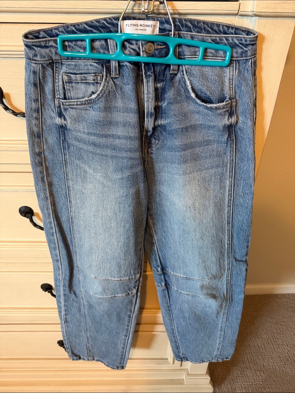 Flying Monkey Women's Light Wash Boyfriend Jeans